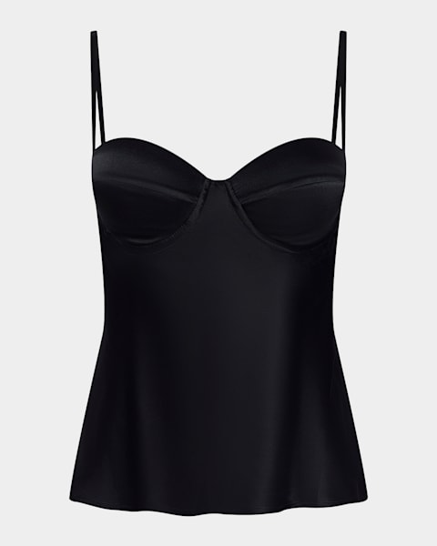 ALICE + OLIVIA Harmon Drapey Slip Tank | Neiman Marcus