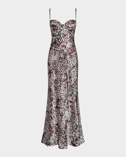oscar de la renta embroidered dress Fern Embroidered Trumpet Dress by Oscar de la Renta main image 0