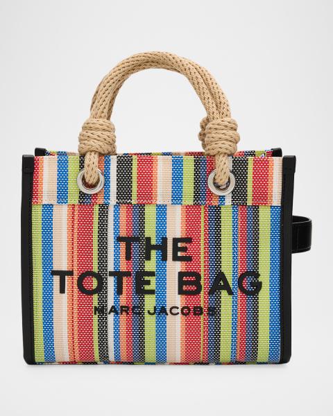 Marc Jacobs The Striped Canvas Large Tote Bag | Neiman Marcus