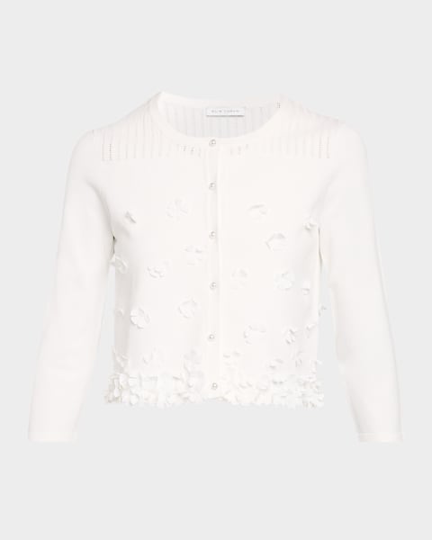 Prada Cable-Knit Cotton Cardigan | Neiman Marcus