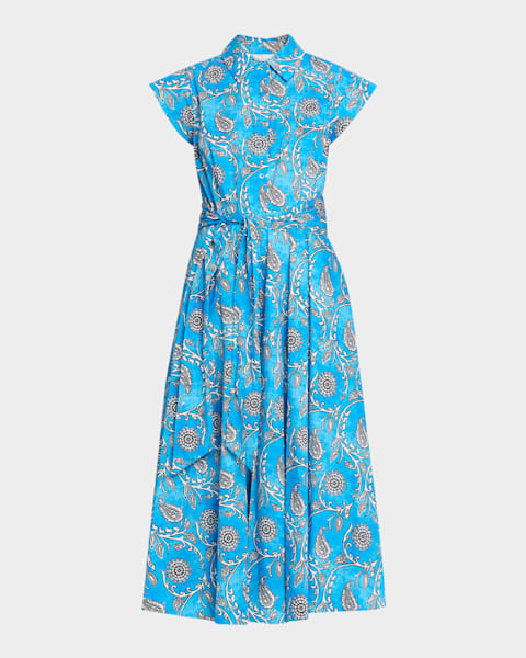 Marni Sleeveless Denim Midi Dress | Neiman Marcus