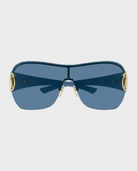 Gucci Men's GG2174S-001 Frameless Mask Sunglasses | Neiman Marcus