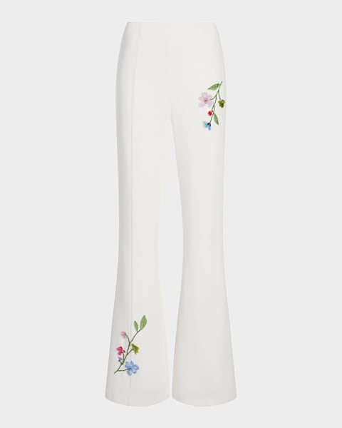 D*c様 Dries Van Noten botanical pants Dries Van Noten Hadium Floral Drawstring Wide Leg Pants | Neiman
