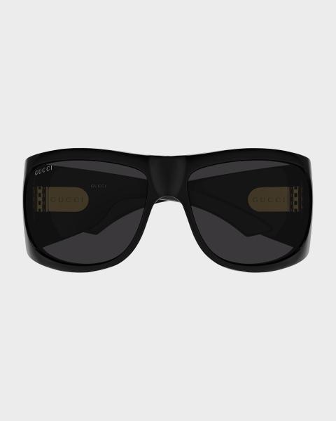 Gucci Interlocking G 58mm Round Sunglasses | Neiman Marcus