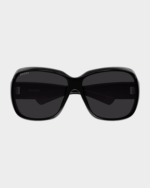 Gucci Square Monochromatic Sunglasses | Neiman Marcus