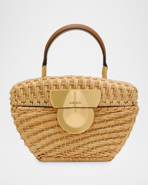Cult Gaia Azariah Leather Coil Top-Handle Bag | Neiman Marcus