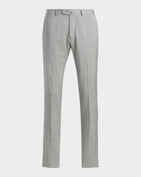 Giorgio Armani Men's Wool 5-Pocket Pants | Neiman Marcus
