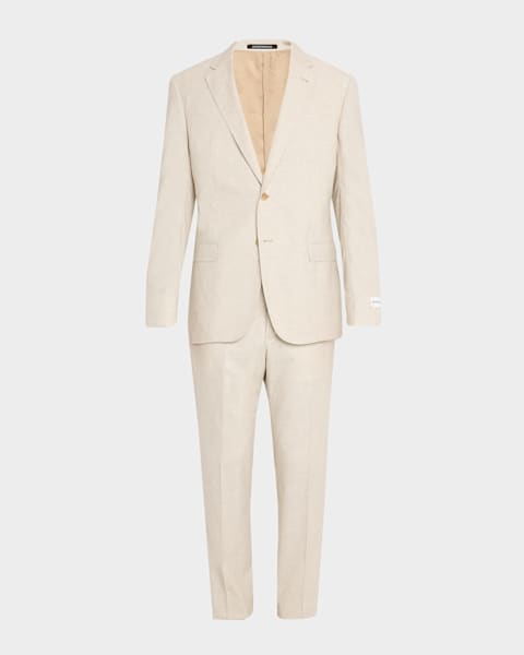 Emporio Armani Men's Wool Super 130s Plaid G Line Suit | Neiman Marcus