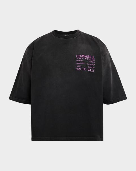 Willy Chavarria Men's House of Style Cotton Graphic T-Shirt