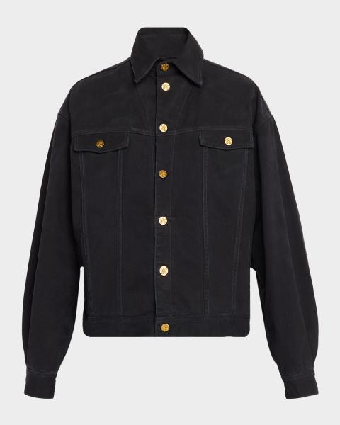 Neiman Marcus Men's Moleskin Effect Trucker Jacket | Neiman Marcus