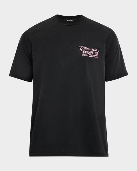 Willy Chavarria Men's Chavarria Tattoos Cotton Boxy Fit T-Shirt
