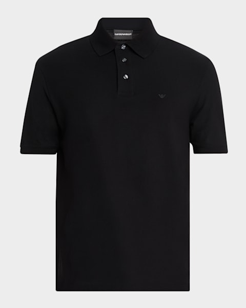 Emporio Armani Men's Icon Jacquard Jersey T-Shirt | Neiman Marcus