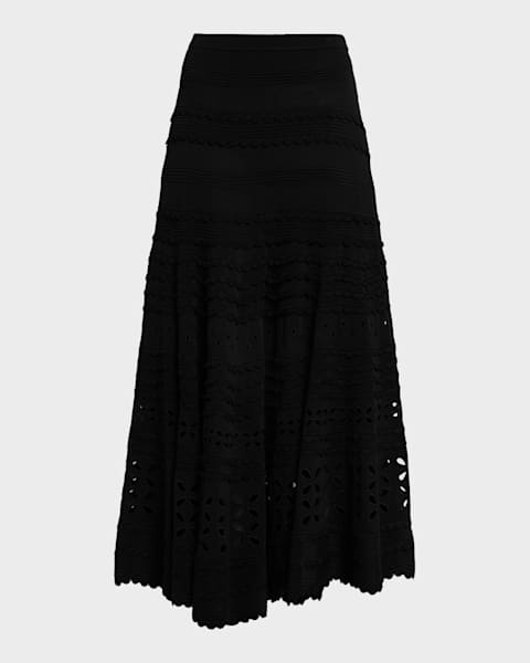 【新品同様】MARK & LONA TIGHT SKIRT (L・ブラック） Helmut Lang Eyelash Knit Maxi Skirt | Neiman Marcus