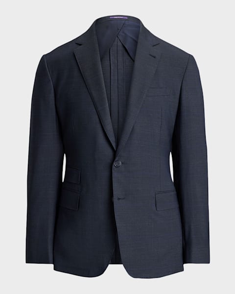 Giorgio Armani Men's Micro-Houndstooth 210G Suit | Neiman Marcus