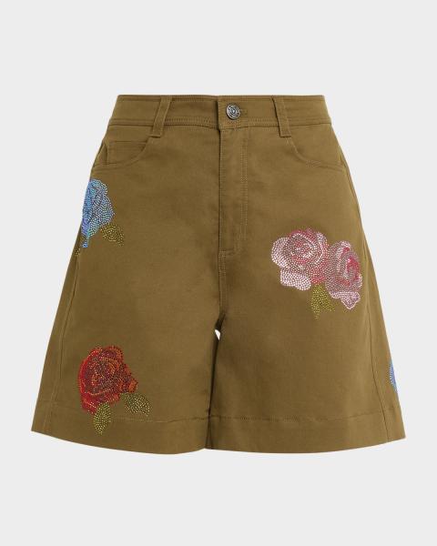 Cinq a Sept Tora Linen Suiting Shorts | Neiman Marcus