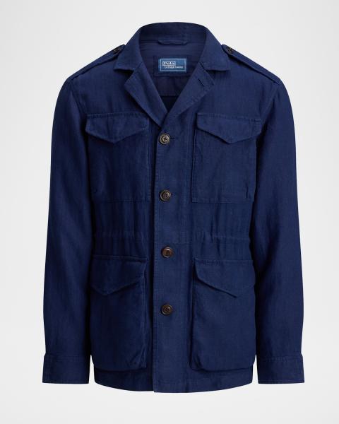 Ralph Lauren Purple Label NM x RL Kent Handmade Linen-Silk Jacket
