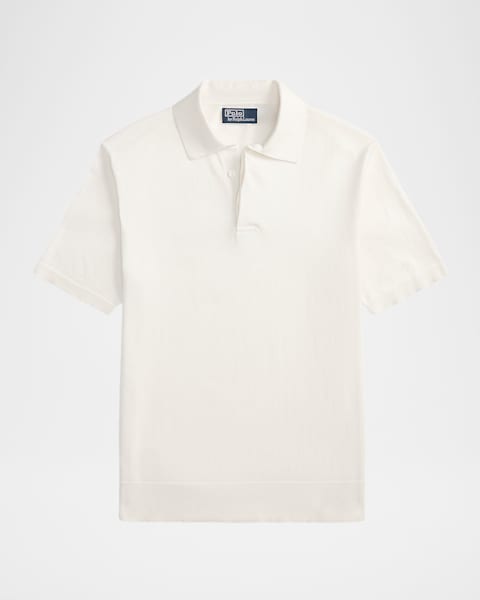 Polo Ralph Lauren Men's Cotton Quarter-Zip Sweater | Neiman Marcus