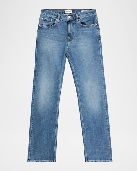 Magliano Men's Stonewashed Denim Straight-Leg Jeans | Neiman Marcus