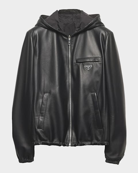 Prada Men's Reversible Re-Nylon Jacket | Neiman Marcus