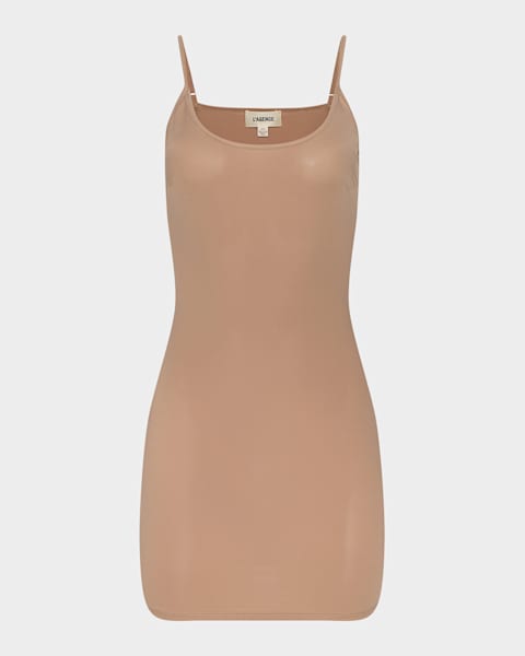 knee length dresses for ladies Vince Women's Lotus V-Neck Pleated Slip Dress