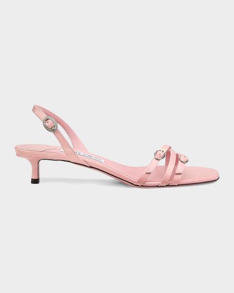 Jimmy Choo 1998 Leo Suede Ankle-Strap Sandals | Neiman Marcus
