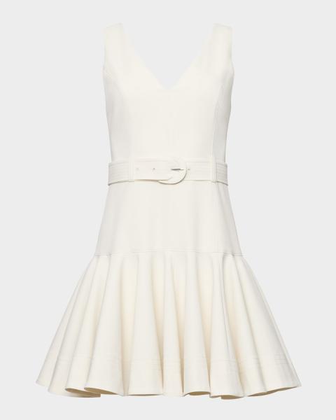philosophy di lorenzo serafini satin-trimmed sequined mini dress Ivory Sequin Dress