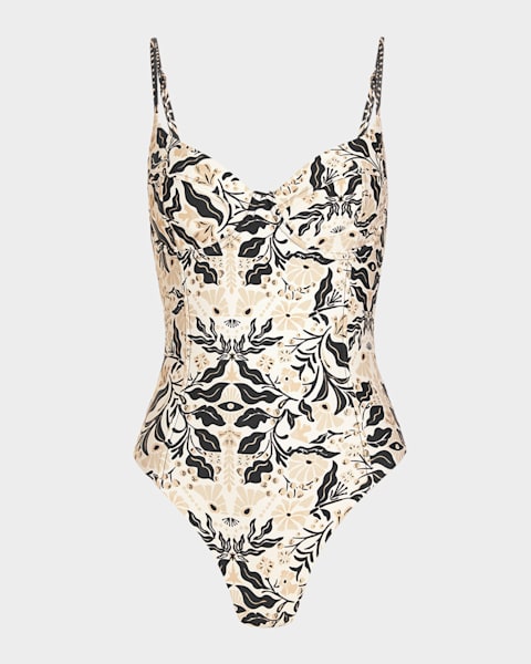 Camilla Turkish Delight Scoop-Neck One-Piece Swimsuit | Neiman Marcus