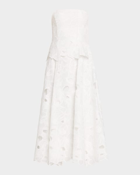 Marc Jacobs Lips Pleated Midi Dress | Neiman Marcus