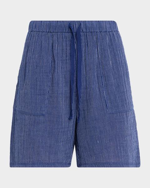 Prada Layered Poplin Pull-On Shorts | Neiman Marcus
