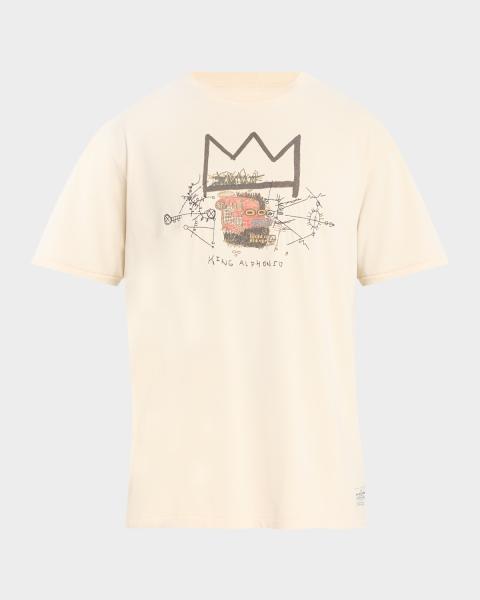 JW Anderson Men's Clay Trompe L'oeil Printed T-Shirt | Neiman Marcus