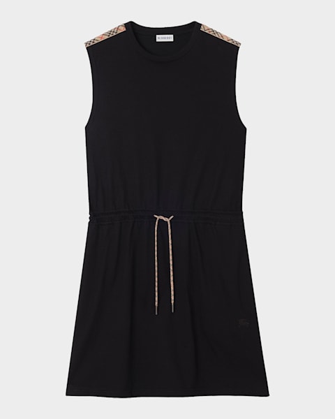cos flared sleeveless dress White Satin Fit & Flare Collared Mini Dress – Selene Dress main image 1