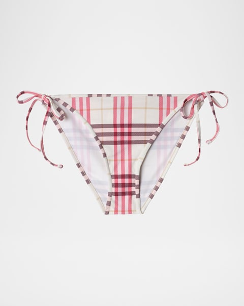 Burberry Cobb Vintage Check Triangle Bikini | Neiman Marcus
