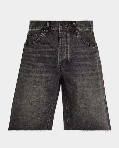 Willy Chavarria Men's Hardcore Relaxed Buffalo-Fit Fleece Shorts