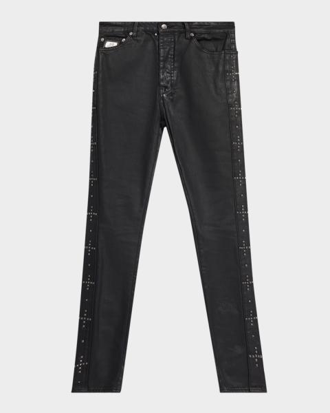 RTA Exodus Clayton Pintuck Skinny Jeans | Neiman Marcus