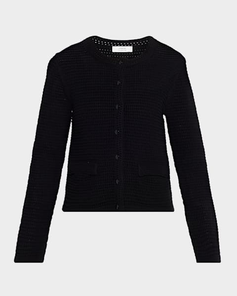 Prada Leopard-Print Cashmere Cardigan | Neiman Marcus
