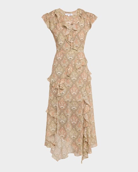 knee length dresses for ladies Duster Wrap Dress main image 1