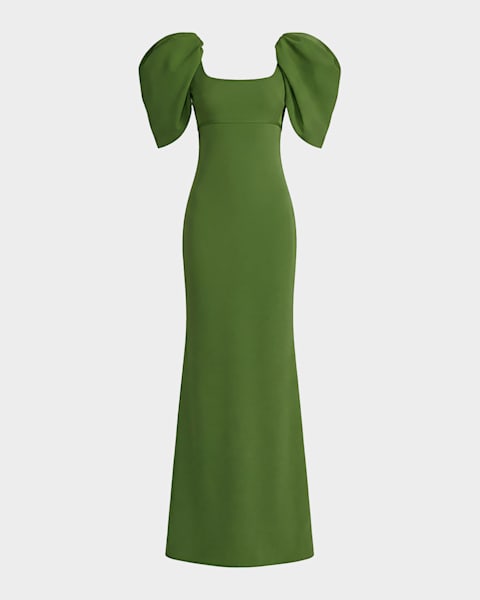 chiara boni la petite robe off the shoulder maxi dress Off-Shoulder Jersey Gown