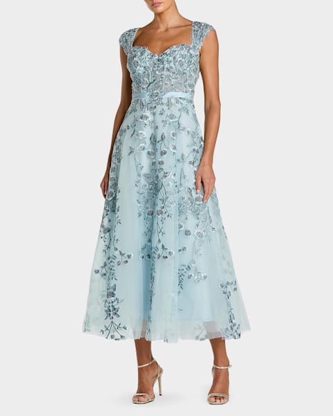 Aidan Mattox Lace & Tiered Organza Halter Gown | Neiman Marcus