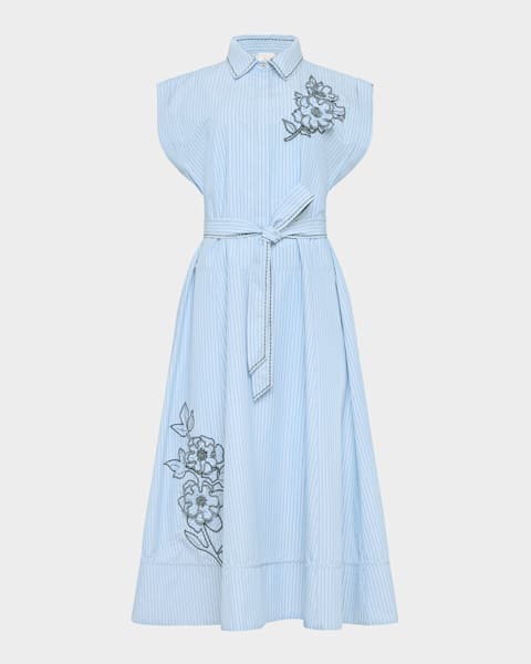 cotton madras halter dress Navy Halter Neck Maxi Dress – Tencel main image 1