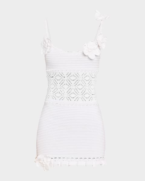 alemais play embroidered midi dress Play embroidered linen shirt dress in white - Alemais