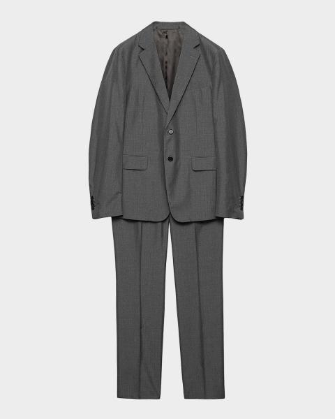 Prada Men's Single-Breasted Wool And Cashmere Suit | Neiman Marcus