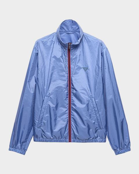 Prada Men's Zip-Front Technical Jacket | Neiman Marcus