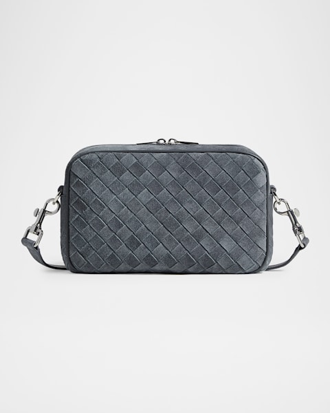 Saint Laurent Men's Niki YSL Cube Camera Bag in Leather | Neiman