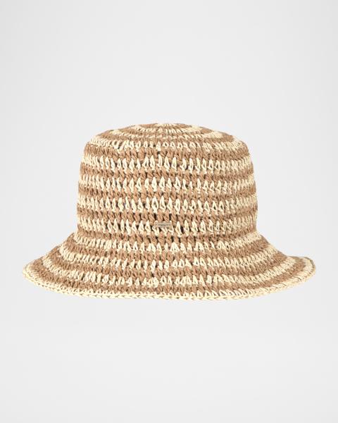 Eugenia Kim Jordana Packable Linen Bucket Hat | Neiman Marcus display picture 1