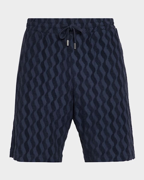 Versace Men's Underwater Barocco Silk Shorts | Neiman Marcus
