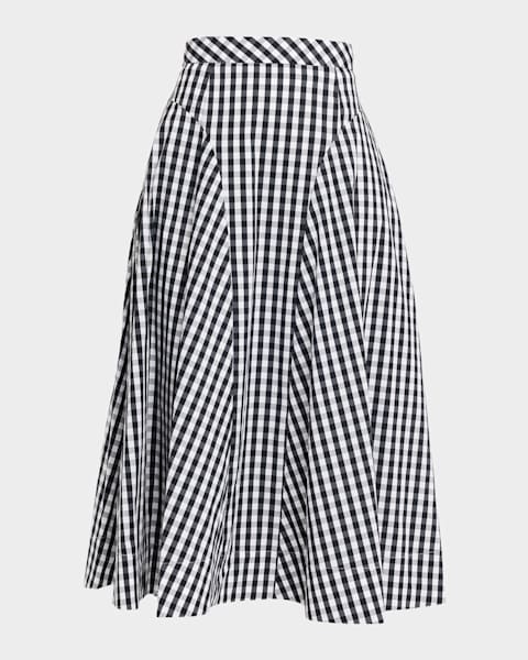 Veronica Beard Alix Denim Midi Skirt | Neiman Marcus