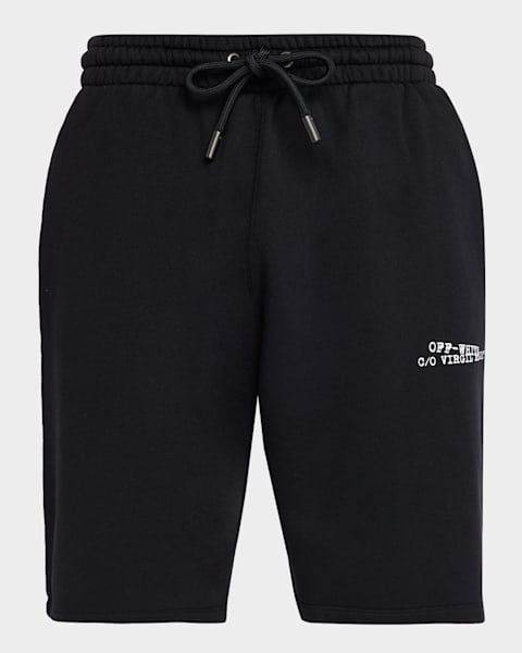 Rick Owens Men's Cotton Maxi-Drawstring Shorts | Neiman Marcus