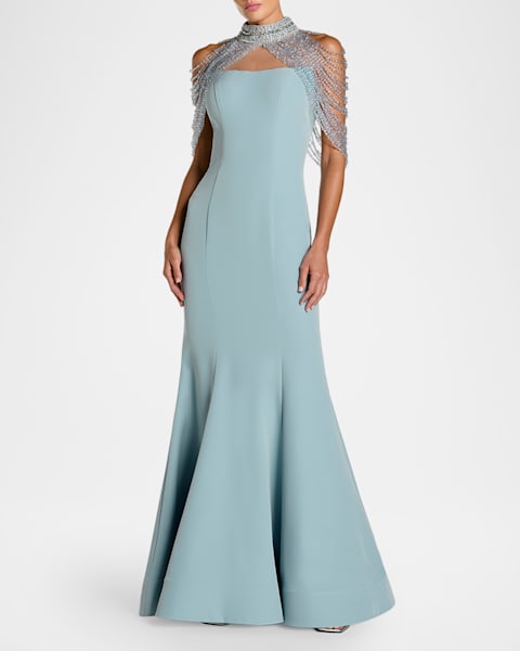 Silvia Tcherassi Lorella Off-The-Shoulder Degrade Abstract-Print