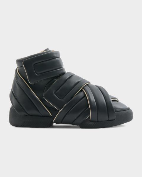 Maison Margiela Future Leather Low-Top Sneakers | Neiman Marcus