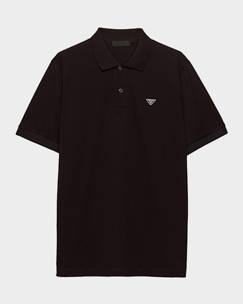 Pradaポロシャツ Prada Men's Mesh Knit Polo Shirt | Neiman Marcus